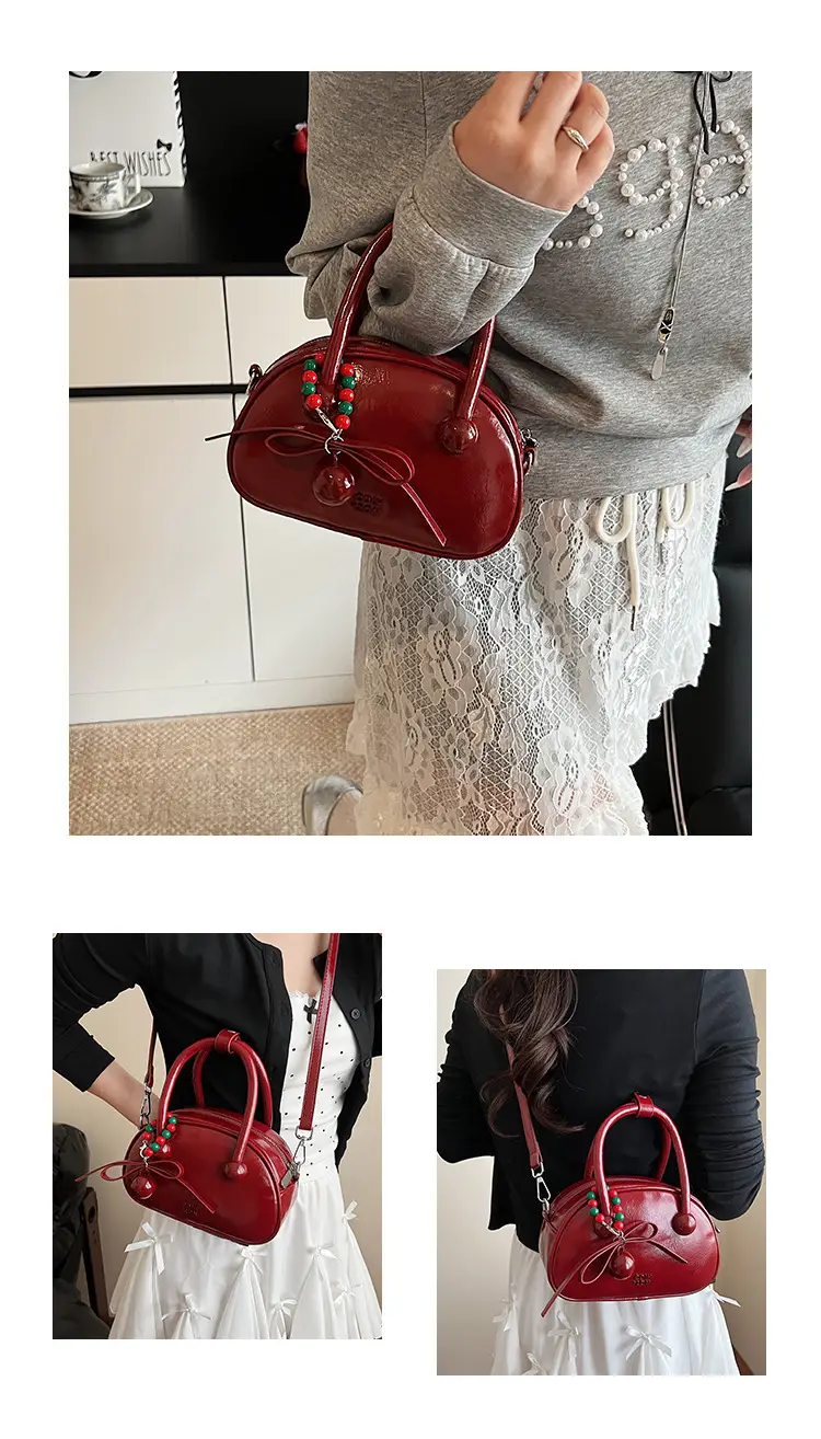 Red Embellished Women's Wedding Crossbody Bag — feature 25
