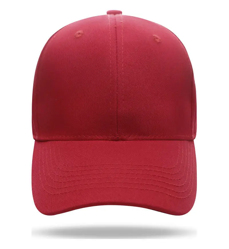 Pure Cotton Peaked Cap Magenta Customizable
