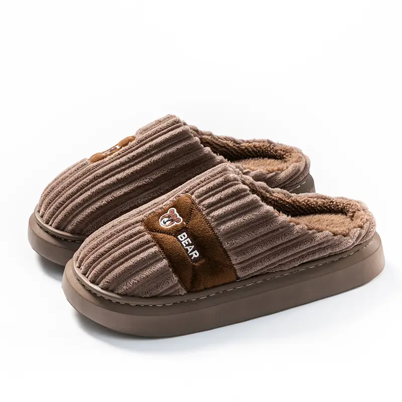 Cixi Cotton Slippers for Women, Spring, Autumn and Winter Confinement Shoes for Home Use, Indoor Non-Slip Thick-Soled Home Warm Couple Men - Image 29