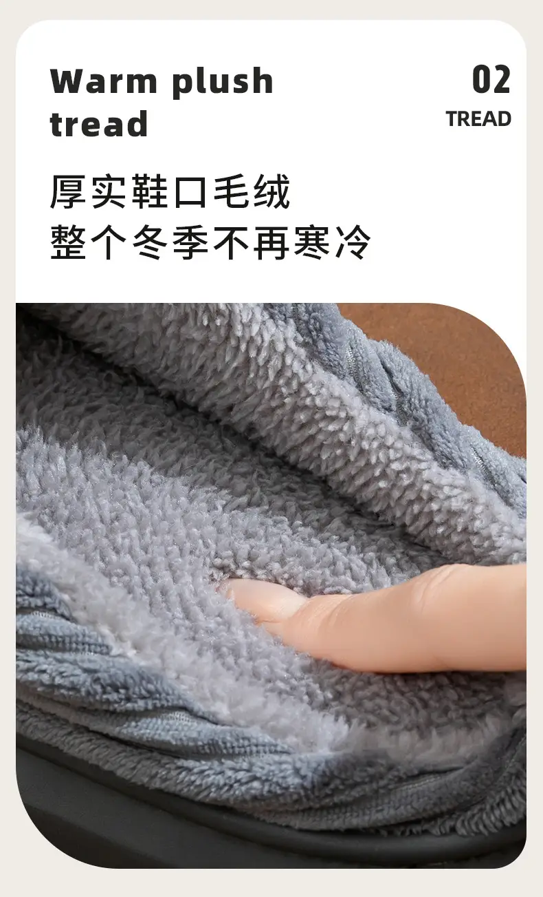 Cixi Cotton Slippers for Women, Spring, Autumn and Winter Confinement Shoes for Home Use, Indoor Non-Slip Thick-Soled Home Warm Couple Men — feature 12