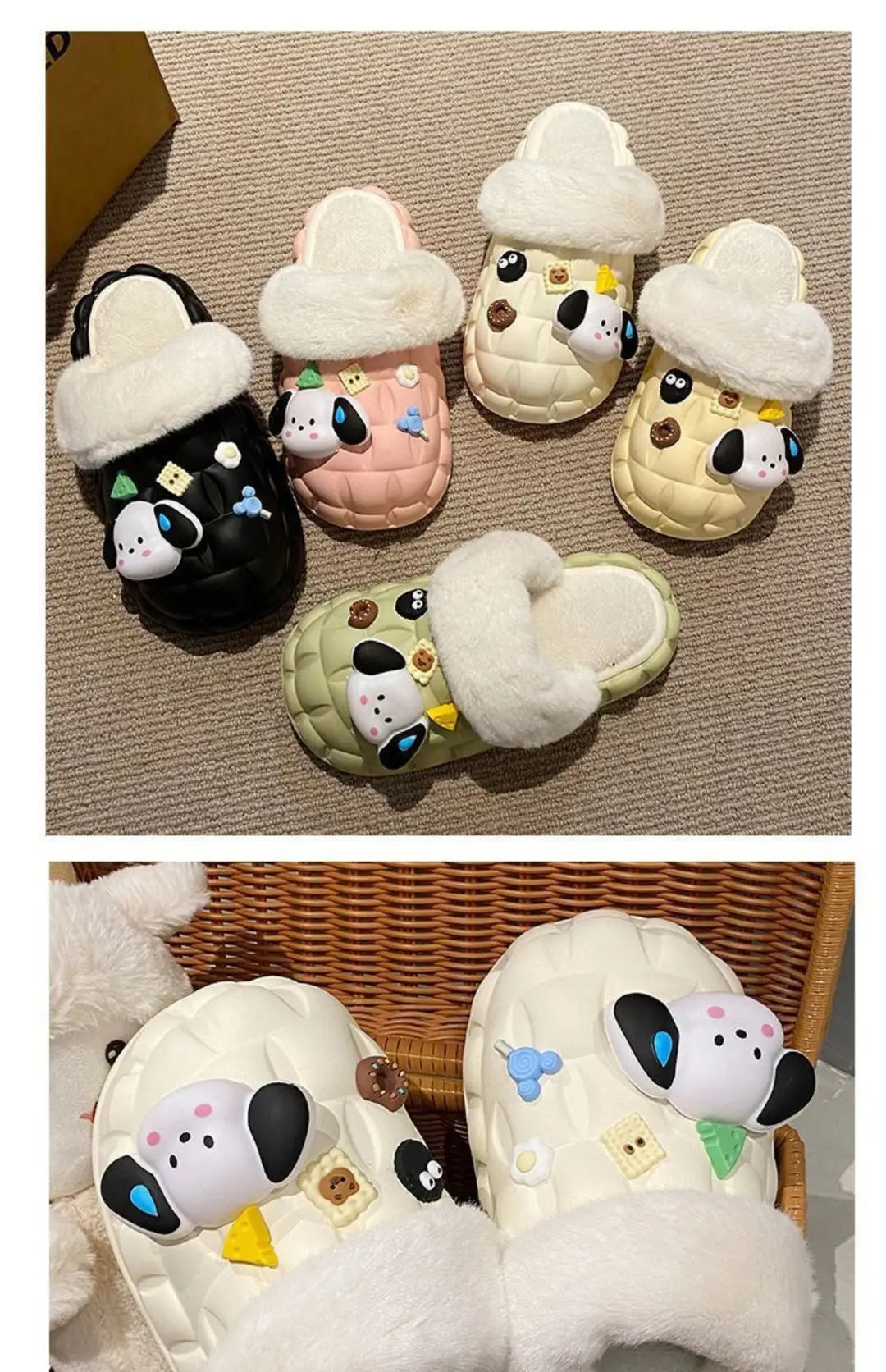 Waterproof Cotton Slippers for Women's Outer Wear in Winter, Non-Slip Removable Fur Shoes, Home Indoor Warm Fleece-Lined Slippers 2025 — feature 1