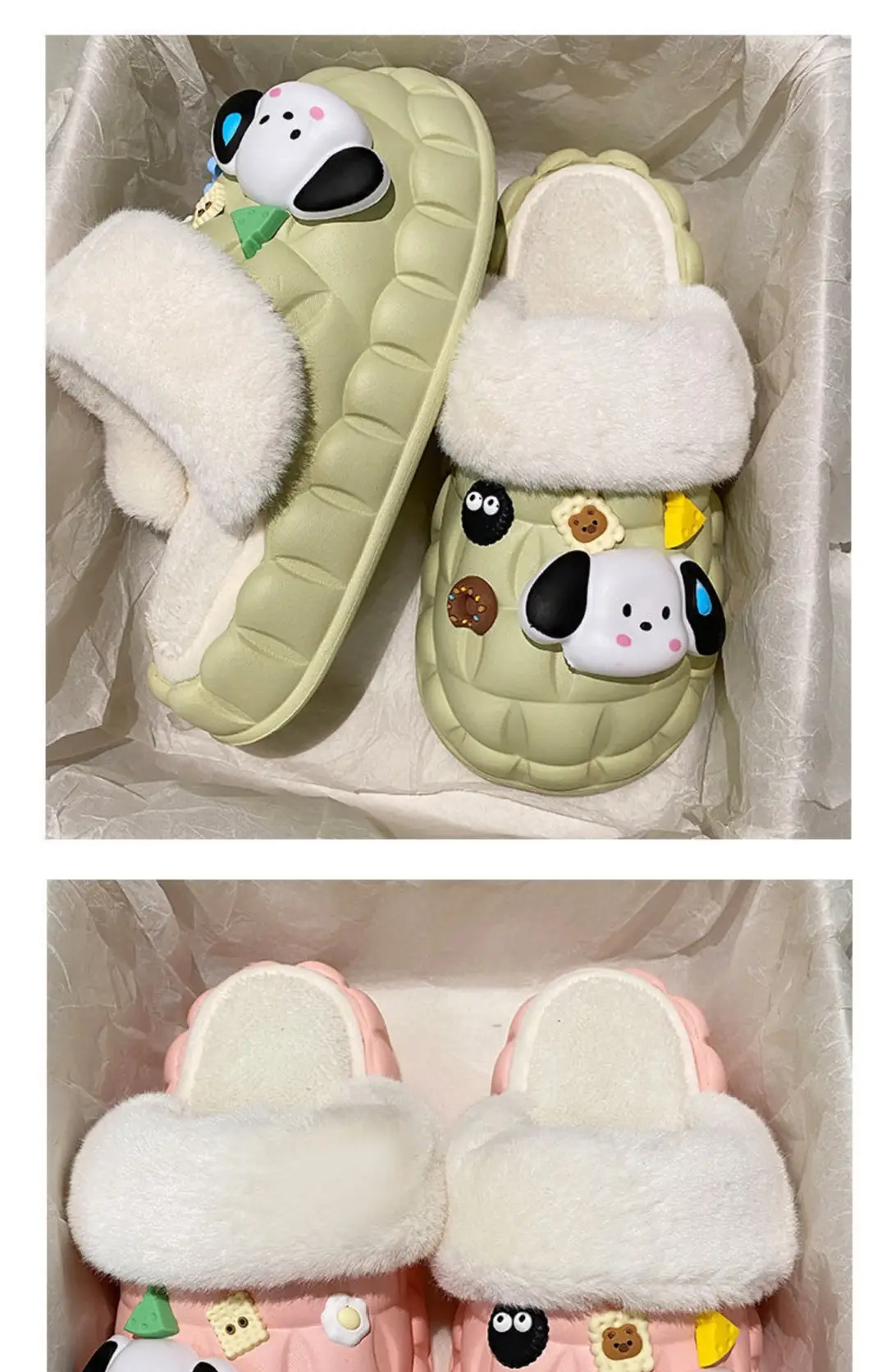 Waterproof Cotton Slippers for Women's Outer Wear in Winter, Non-Slip Removable Fur Shoes, Home Indoor Warm Fleece-Lined Slippers 2025 — feature 16