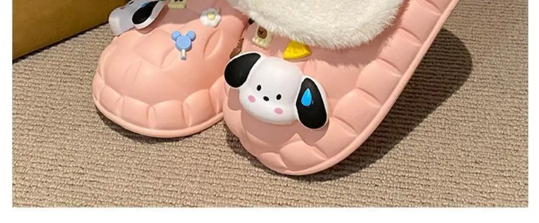 Waterproof Cotton Slippers for Women's Outer Wear in Winter, Non-Slip Removable Fur Shoes, Home Indoor Warm Fleece-Lined Slippers 2025 — feature 6