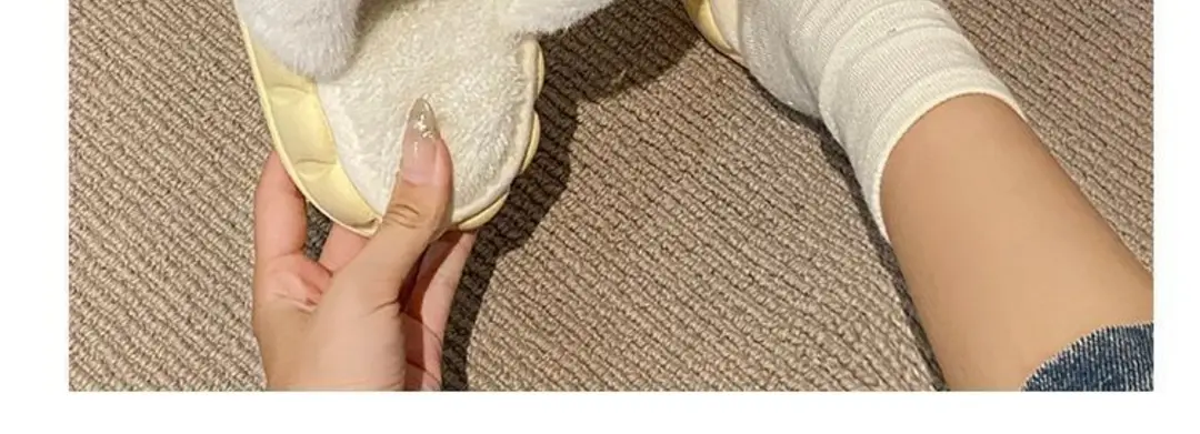 Waterproof Cotton Slippers for Women's Outer Wear in Winter, Non-Slip Removable Fur Shoes, Home Indoor Warm Fleece-Lined Slippers 2025 — feature 8