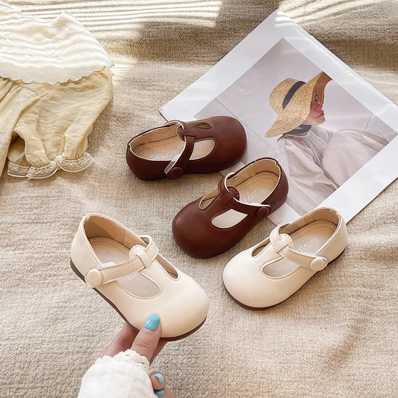 Spring and Autum Baby Girl Shoes 0-1-3 Years Old Princess Flats Baby Small Leather Shoes Non-Slip Soft Sole Toddler Shoes - Image 3