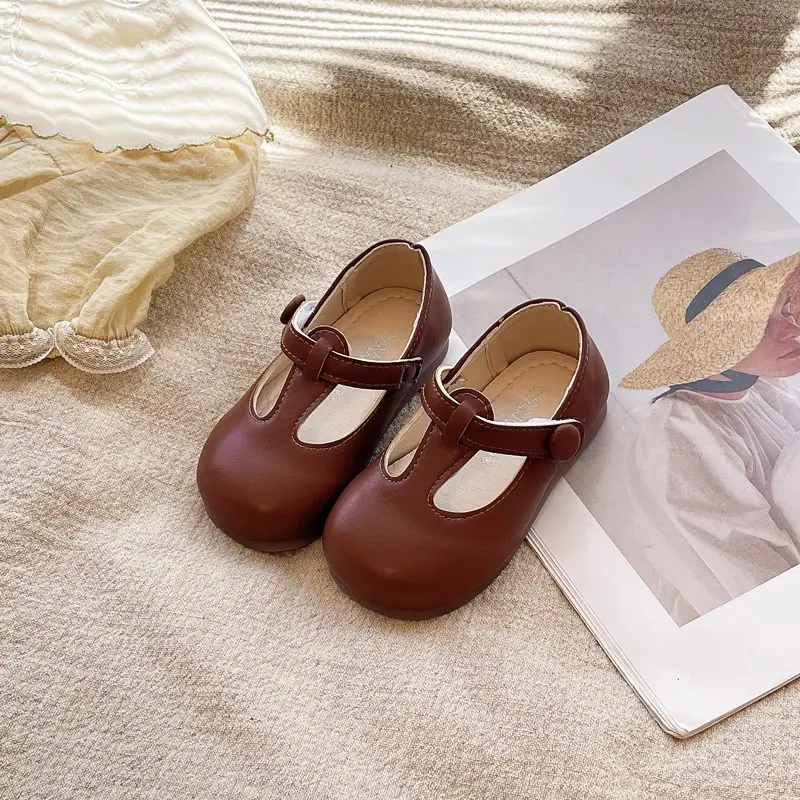 Spring and Autum Baby Girl Shoes 0-1-3 Years Old Princess Flats Baby Small Leather Shoes Non-Slip Soft Sole Toddler Shoes - Image 5
