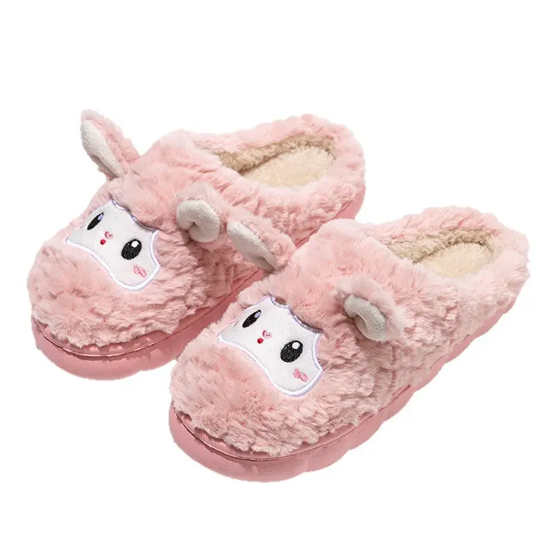 Cute Animal Cotton Slippers for Women, New Winter Cotton Slippers for Home Use, Indoor Non-Slip Warm Confinement Shoes, Cotton Slippers - Image 11