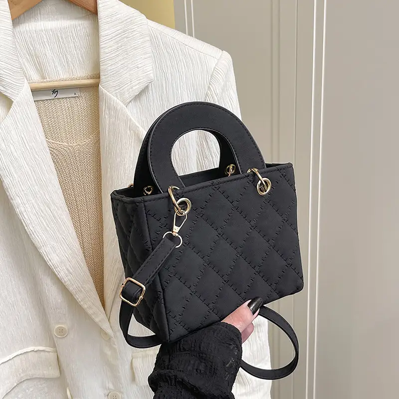 Brown Textured Shoulder Crossbody Bag for Women 2025 - Image 5