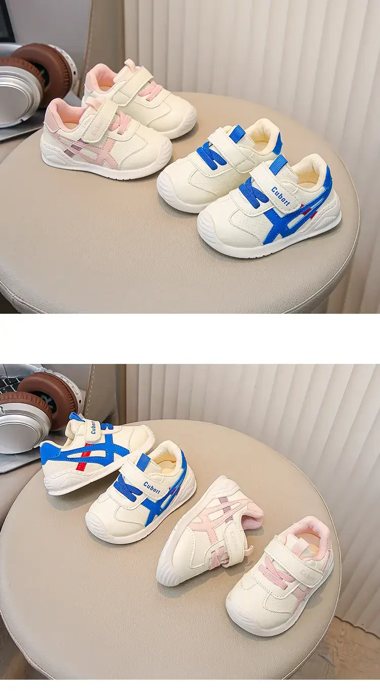 Toddler Shoes White Blue Soft Sole Non-Slip — feature 9
