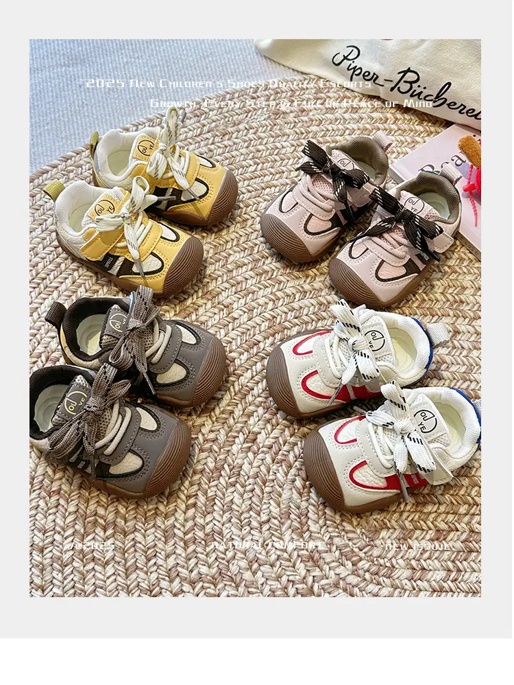 2025 Spring and Autumn New Baby Toddler Shoes Baby Functional Shoes Boys Sports Shoes Girls Shoes Breathable and Non-Slip — feature 1