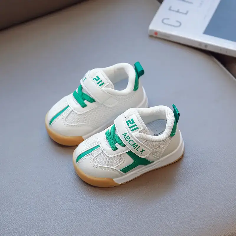 Toddler Shoes 2025 White Blue Soft Sole