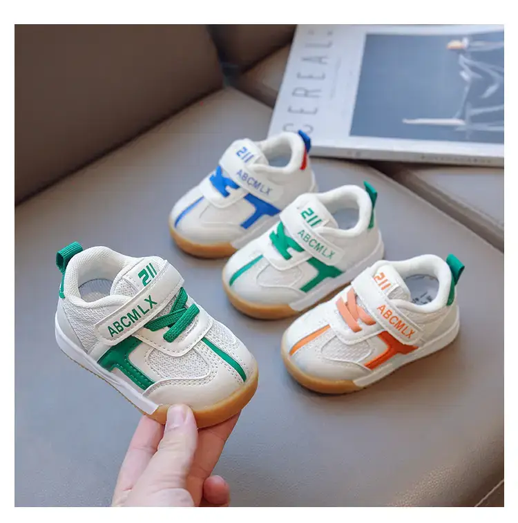 Toddler Shoes 2025 White Blue Soft Sole — feature 1