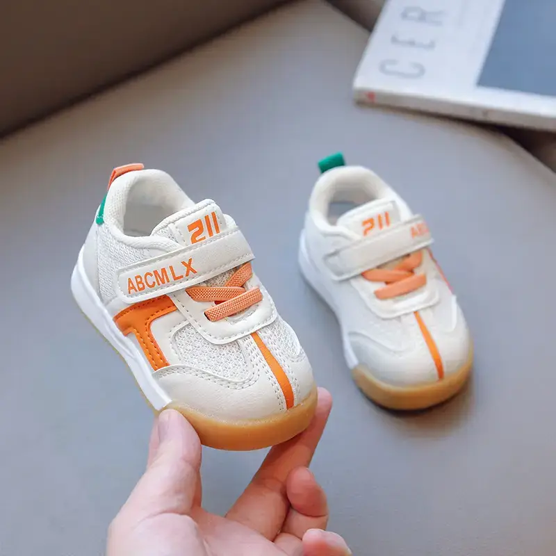 Toddler Shoes 2025 White Blue Soft Sole