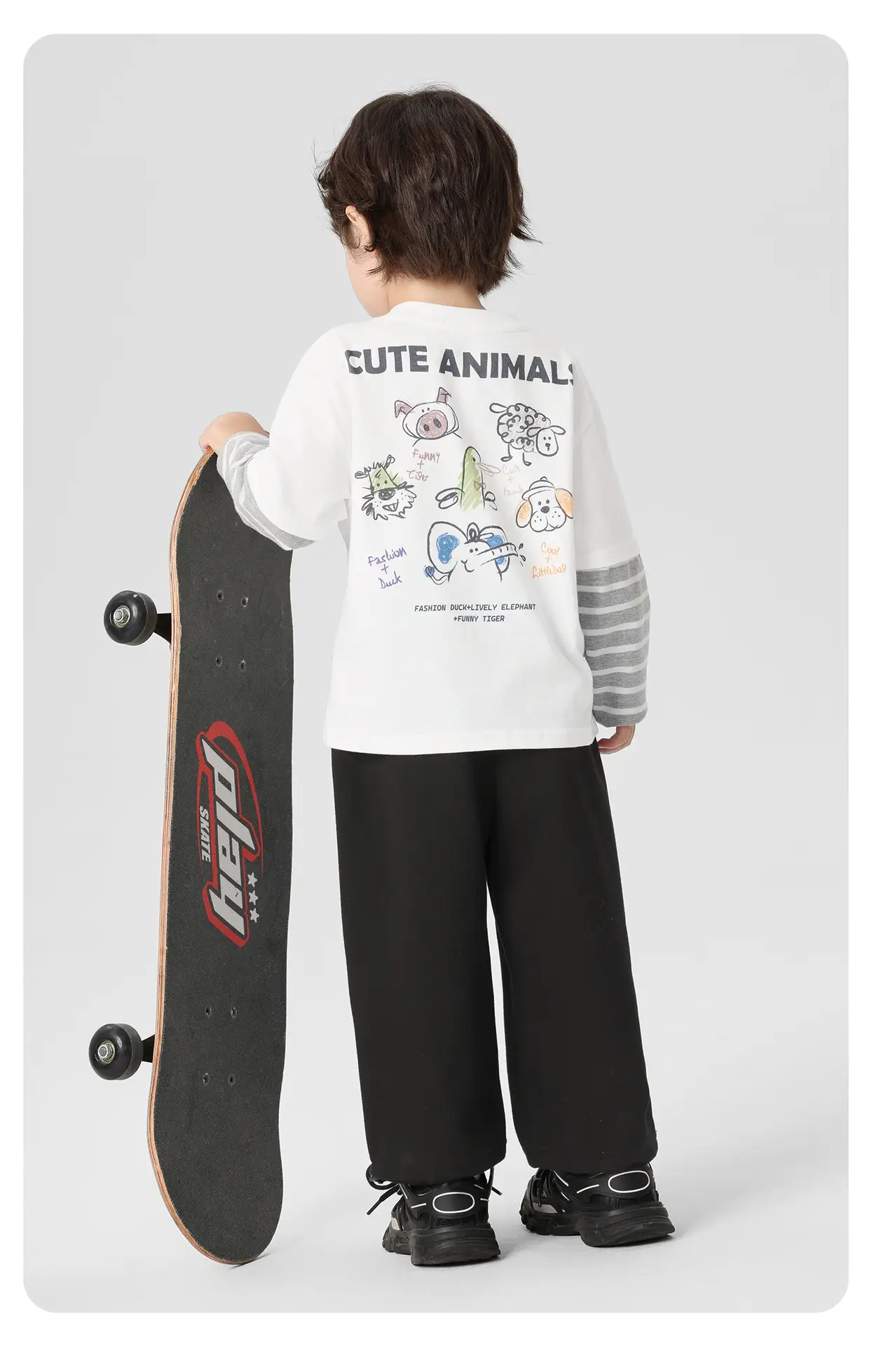 Right European Boys Pure Cotton Long Sleeve T-Shirt Autumn Baby Tops 2025 — feature 15