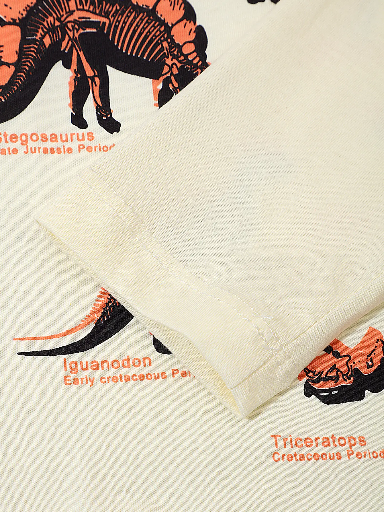 25Yr Old Cartoon Dinosaur T-Shirt Cream Round Neck - Image 6