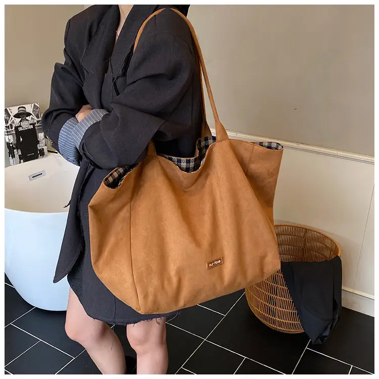 Korean Leather Plaid Shoulder Bag for Women — feature 19