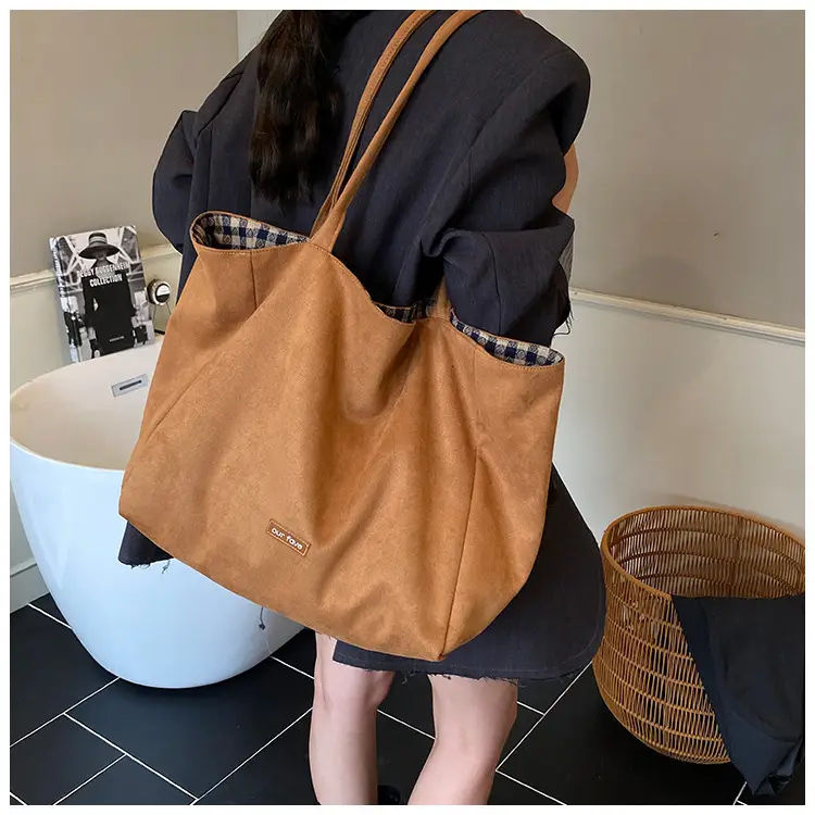 Korean Leather Plaid Shoulder Bag for Women — feature 21