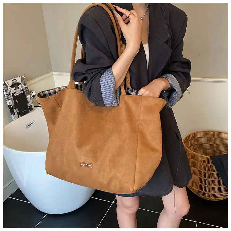 Korean Leather Plaid Shoulder Bag for Women — feature 22
