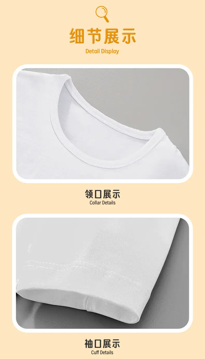 Kids Dinosaur Long Sleeve T-Shirt White — feature 9