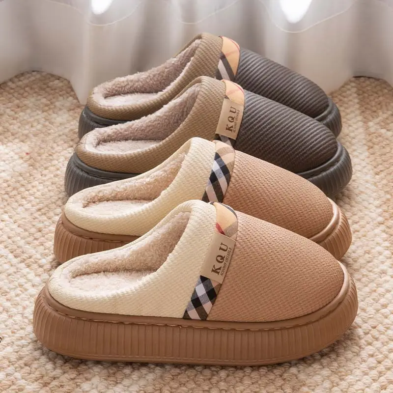 Women's Warm Cotton Slippers Autumn Winter Large - Image 6