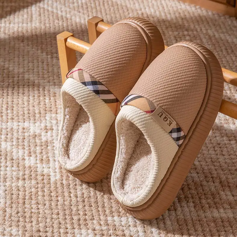 Women's Warm Cotton Slippers Autumn Winter Large - Image 8