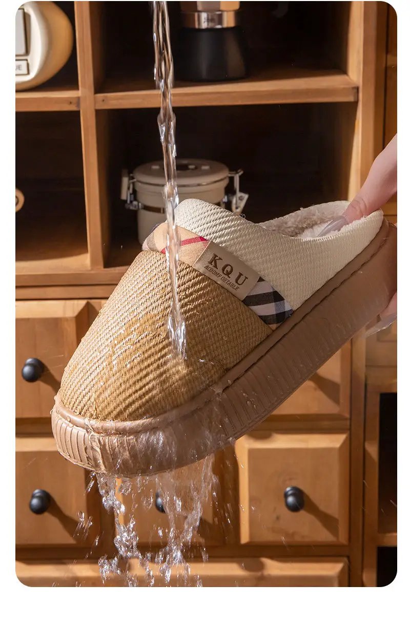 Women's Warm Cotton Slippers Autumn Winter Large — feature 11