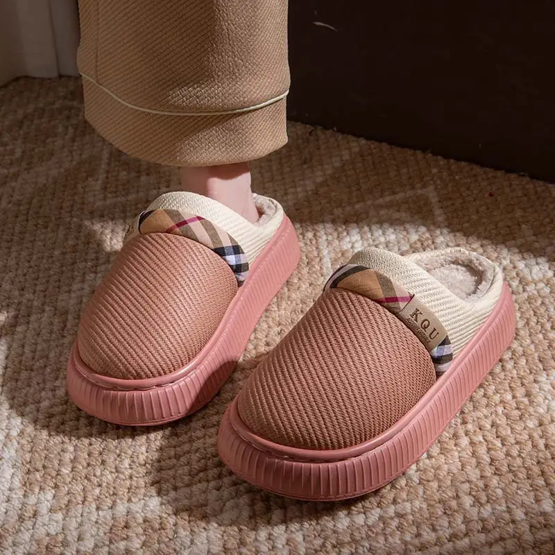Women's Warm Cotton Slippers Autumn Winter Large