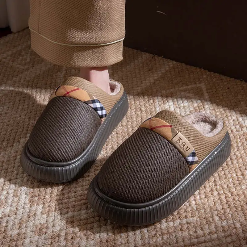 Women's Warm Cotton Slippers Autumn Winter Large - Image 2