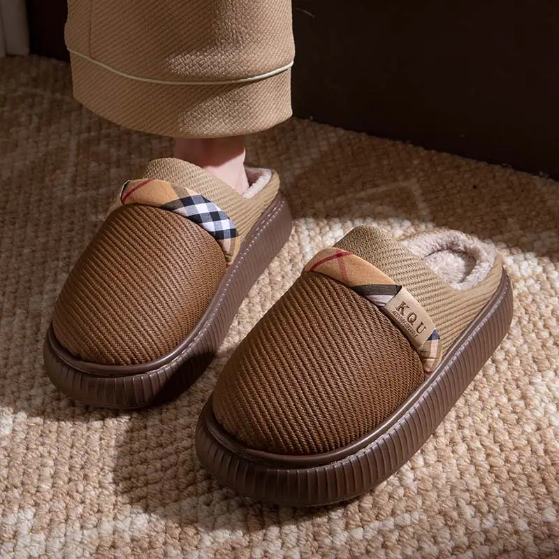 Women's Warm Cotton Slippers Autumn Winter Large - Image 4