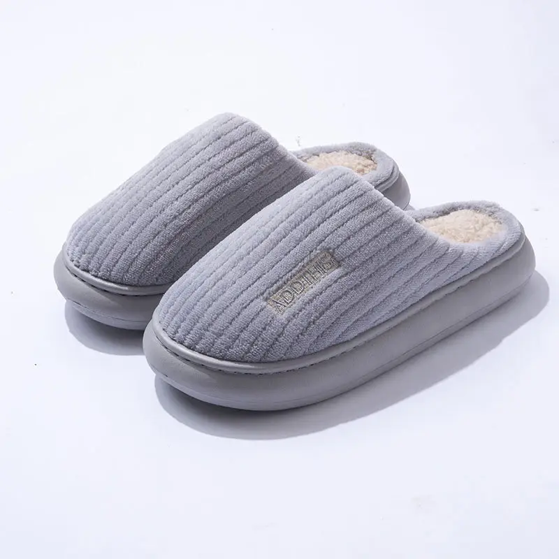 2024 New Cotton Slippers for Women in Autumn and Winter, Warm and Non-Slip, Couples Home Indoor, Furry Cotton Slippers for Men - Image 4