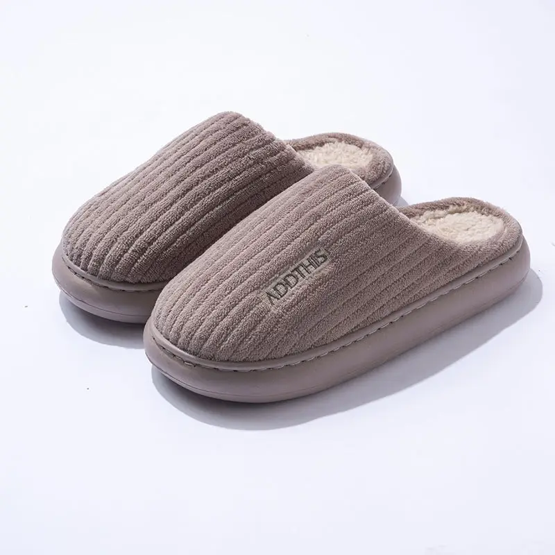 2024 New Cotton Slippers for Women in Autumn and Winter, Warm and Non-Slip, Couples Home Indoor, Furry Cotton Slippers for Men - Image 5