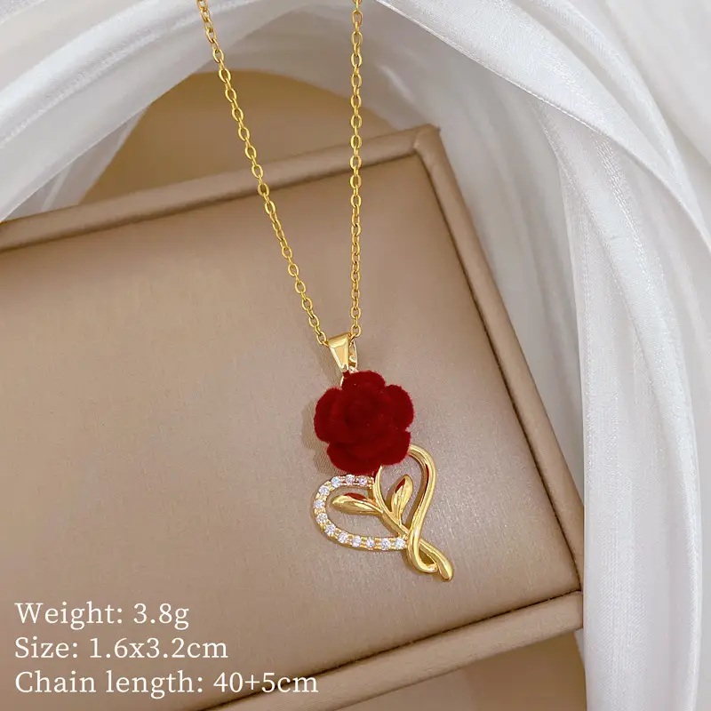 Full Diamond Necklace for Women with Butterfly Pendant - Image 100