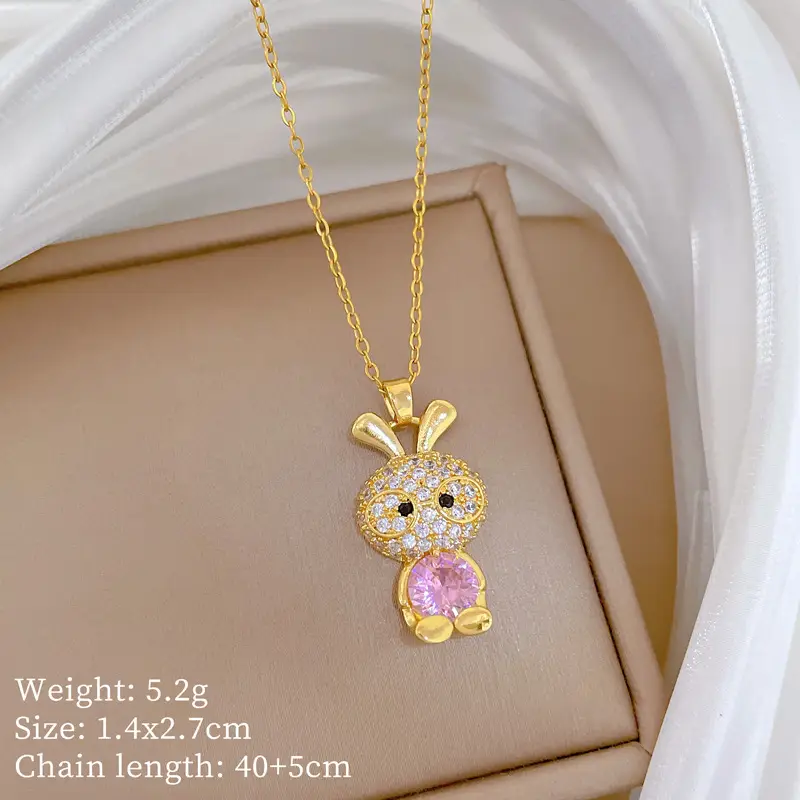 Full Diamond Necklace for Women with Butterfly Pendant - Image 23