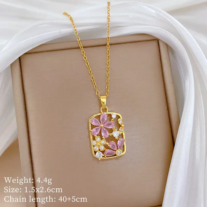 Full Diamond Necklace for Women with Butterfly Pendant - Image 29