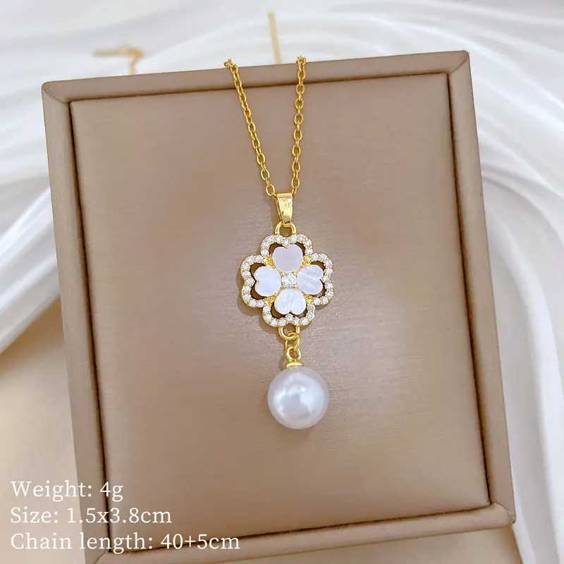 Full Diamond Necklace for Women with Butterfly Pendant - Image 3