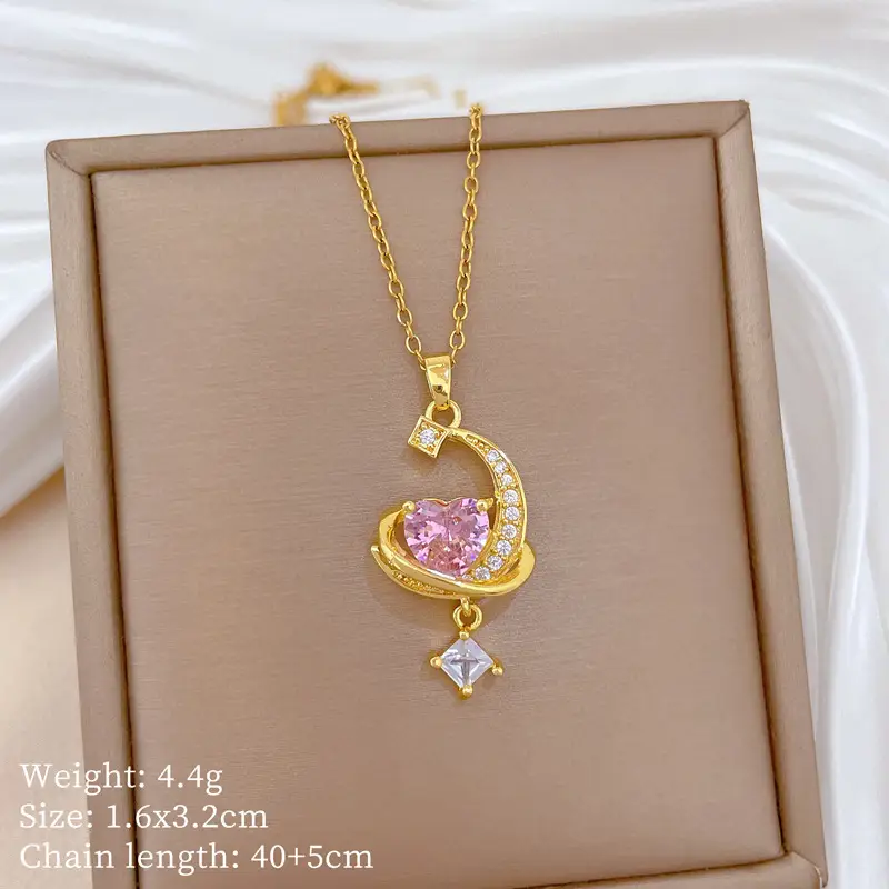 Full Diamond Necklace for Women with Butterfly Pendant - Image 30