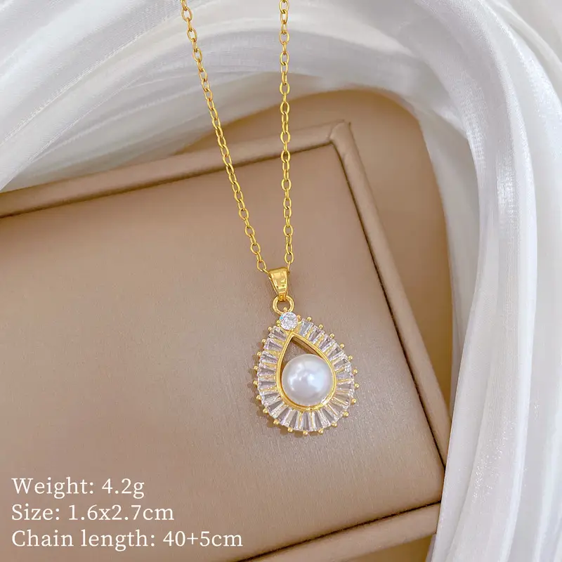 Full Diamond Necklace for Women with Butterfly Pendant - Image 34