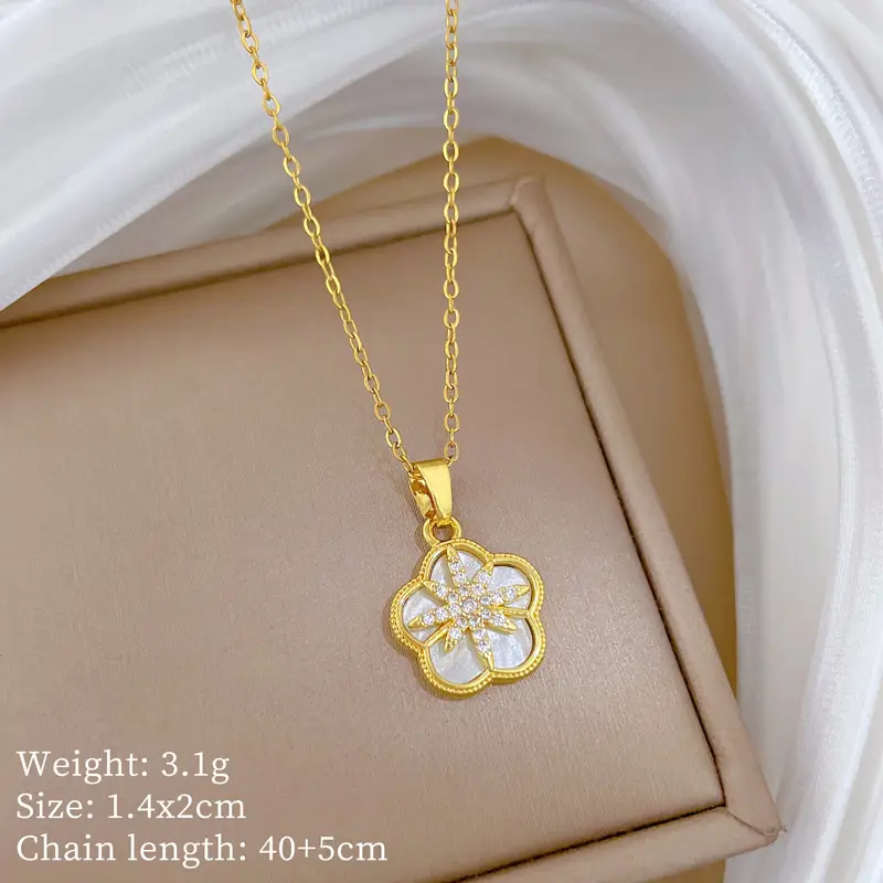 Full Diamond Necklace for Women with Butterfly Pendant - Image 37