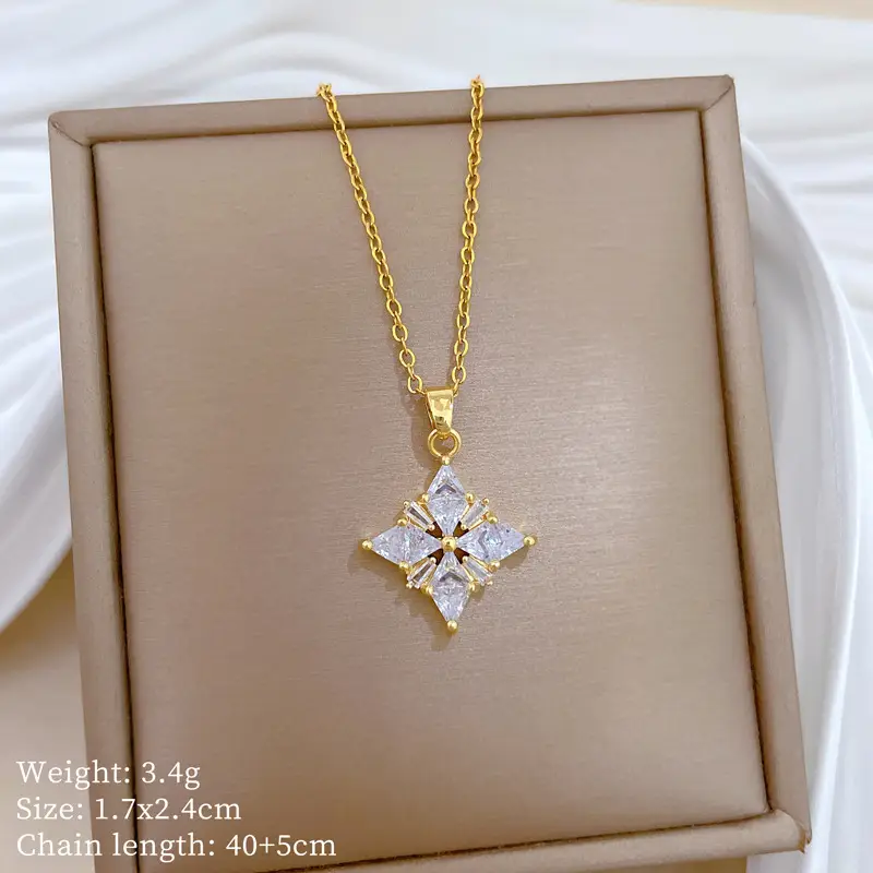Full Diamond Necklace for Women with Butterfly Pendant - Image 46