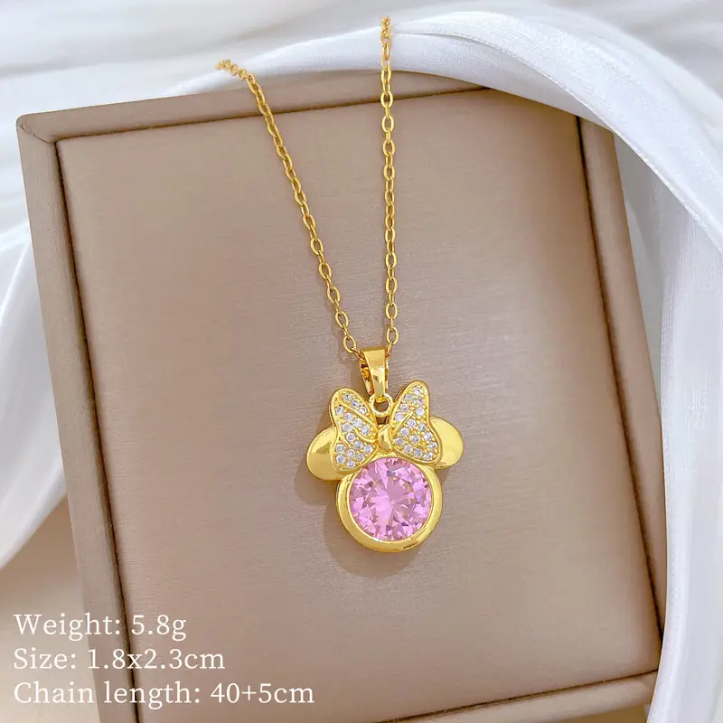 Full Diamond Necklace for Women with Butterfly Pendant - Image 53