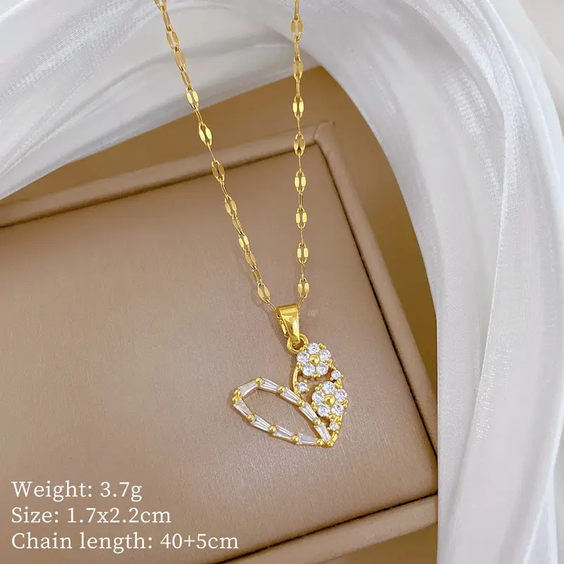 Full Diamond Necklace for Women with Butterfly Pendant - Image 55