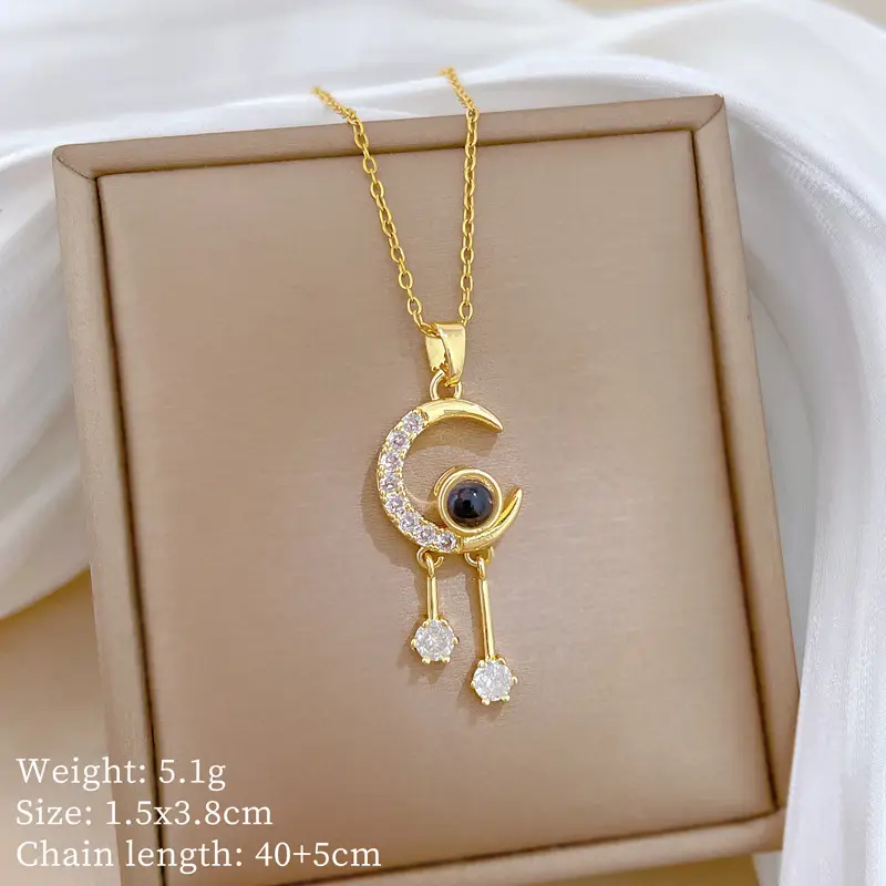 Full Diamond Necklace for Women with Butterfly Pendant - Image 57