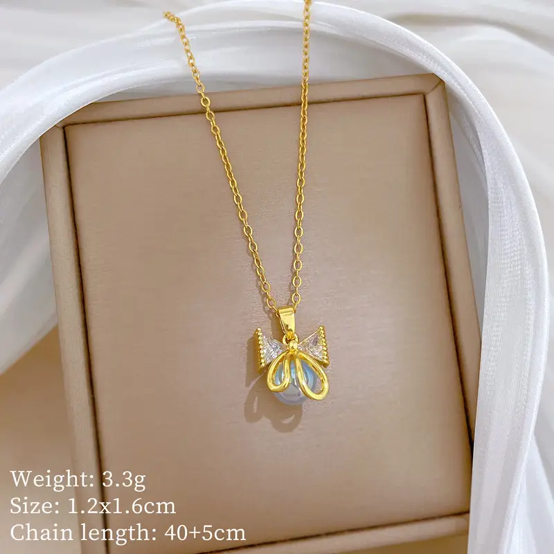 Full Diamond Necklace for Women with Butterfly Pendant - Image 58