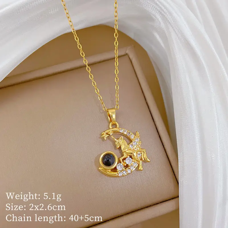 Full Diamond Necklace for Women with Butterfly Pendant - Image 64
