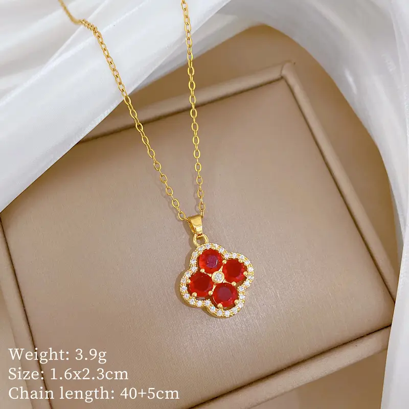 Full Diamond Necklace for Women with Butterfly Pendant - Image 69