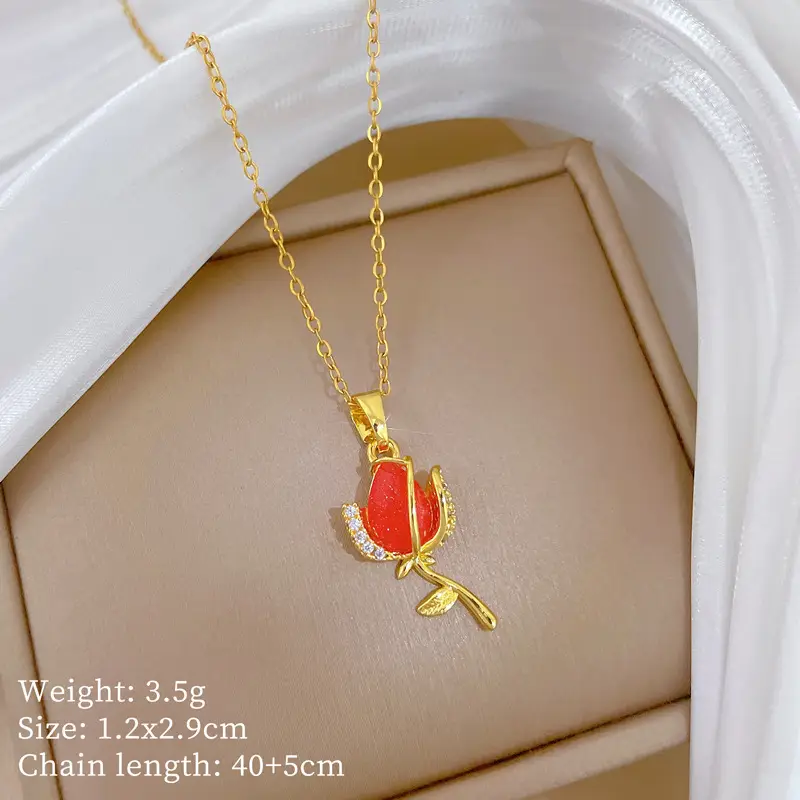 Full Diamond Necklace for Women with Butterfly Pendant - Image 74