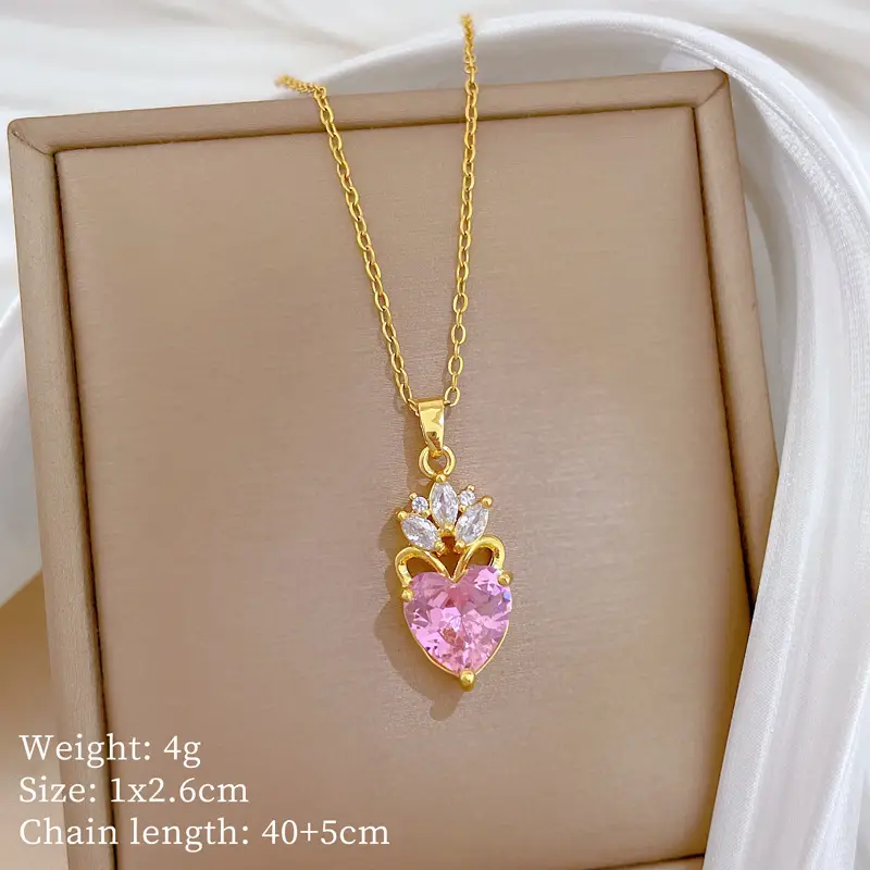 Full Diamond Necklace for Women with Butterfly Pendant - Image 78