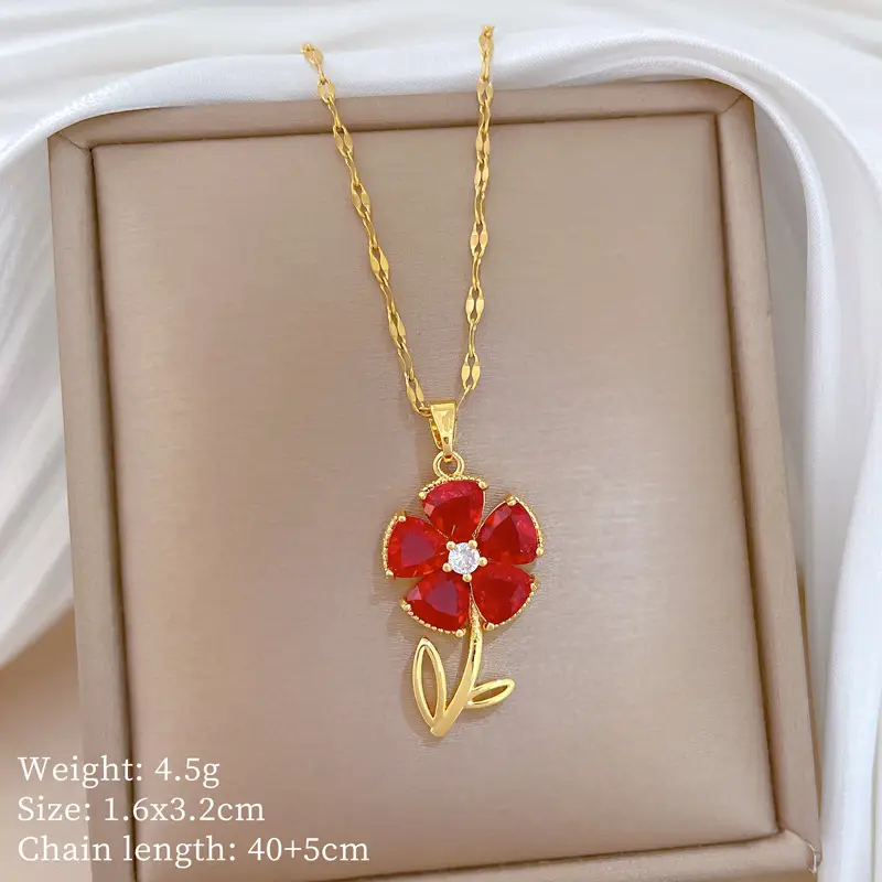 Full Diamond Necklace for Women with Butterfly Pendant - Image 82