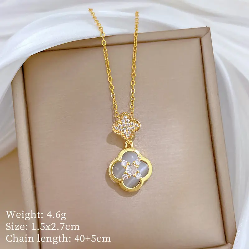Full Diamond Necklace for Women with Butterfly Pendant - Image 88