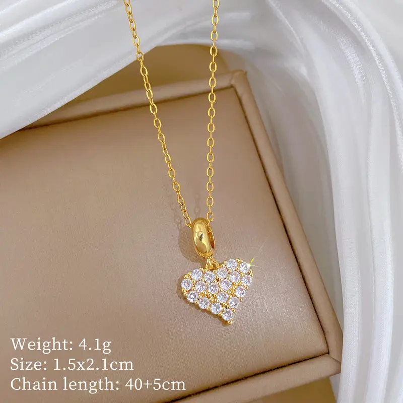 Full Diamond Necklace for Women with Butterfly Pendant - Image 93